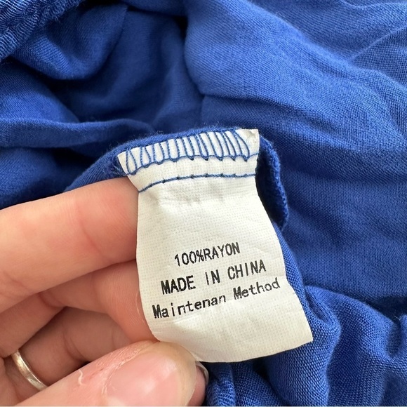 Logene royal blue three tiered maxi dress - Picture 7 of 11